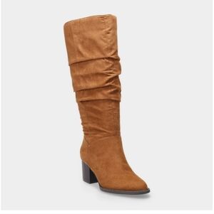 Cognac Slouchy Boots